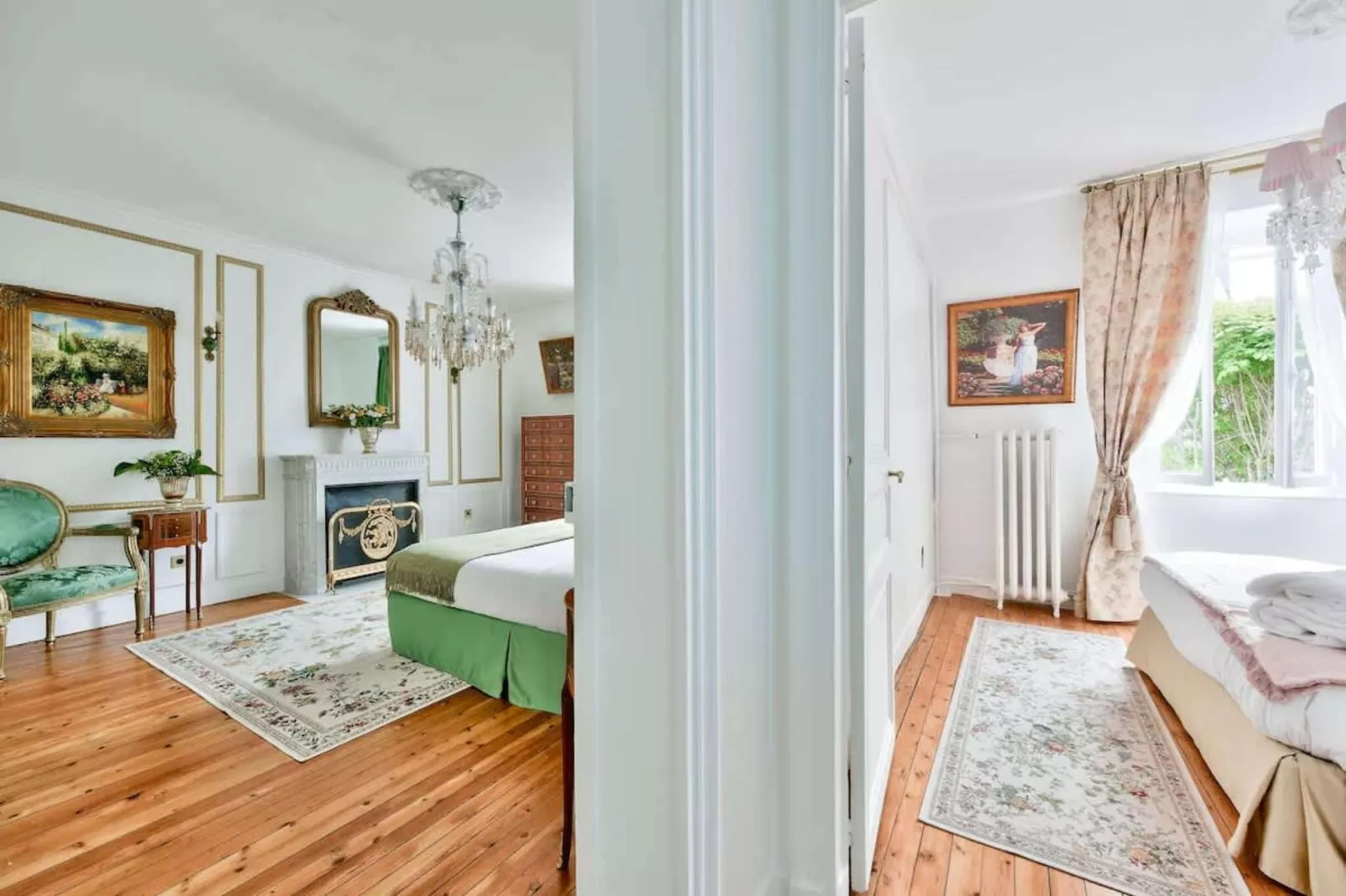 Noble demeure de luxe en plein coeur de Paris-Slaapkamer