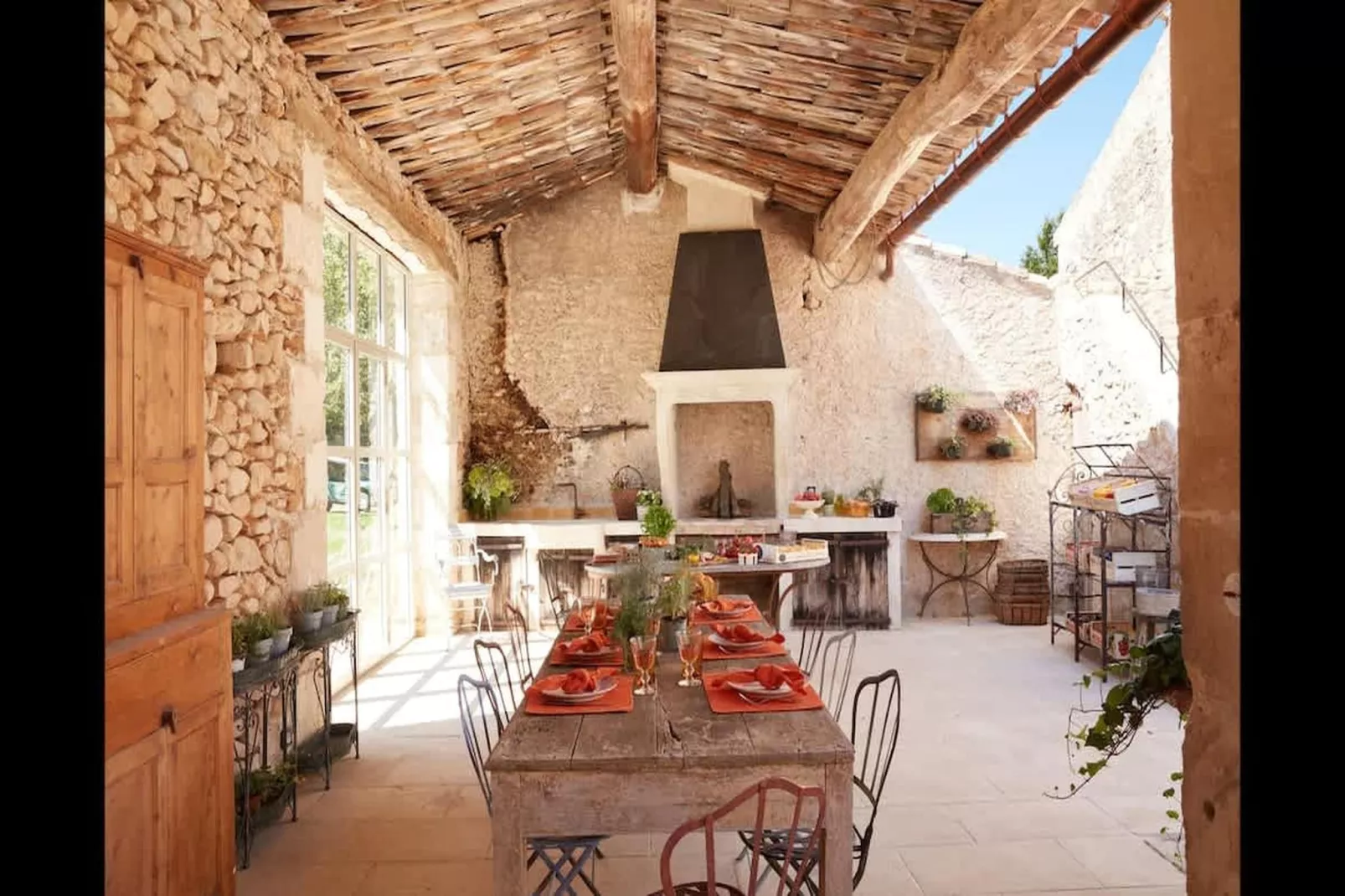 Villa de charme confort au milieu des vignes du Lubéron-Terrasbalkon