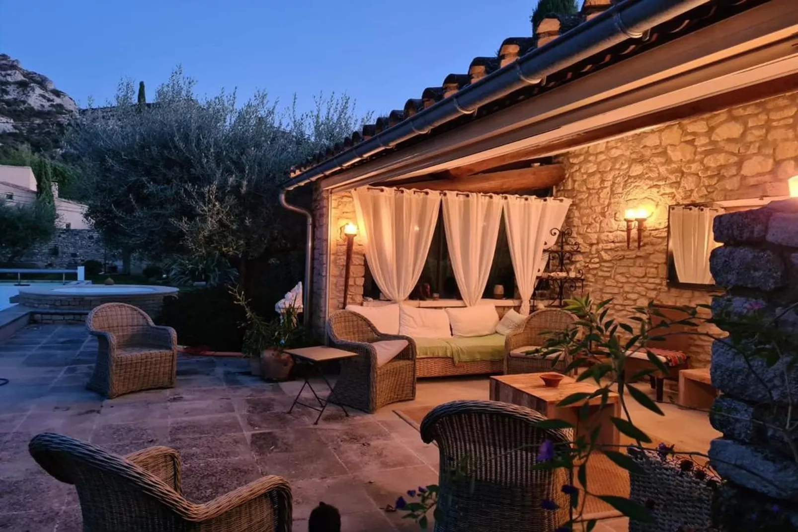 La Maison de Robion-Terrasbalkon