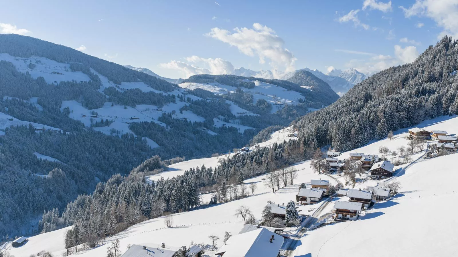 Tirola Hütte-Gebied winter 1km