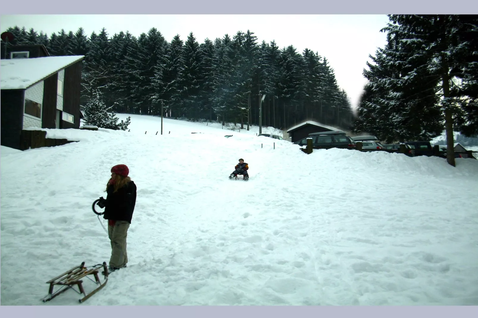 Biberbau-Tuin winter