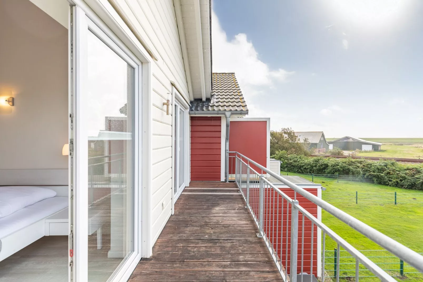 Reihenhaus in Dagebüll - Schimmelreiter-Terrasbalkon