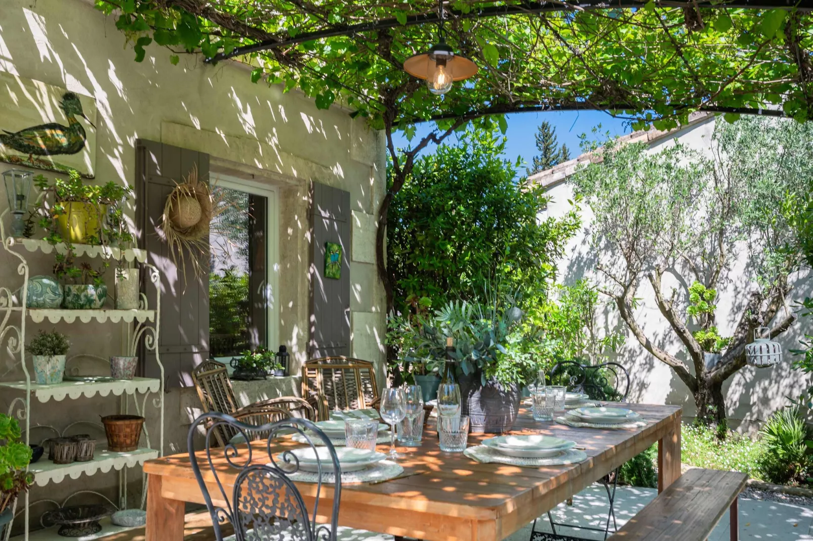 Mas authentique à Paradou Alpilles-Terrasbalkon