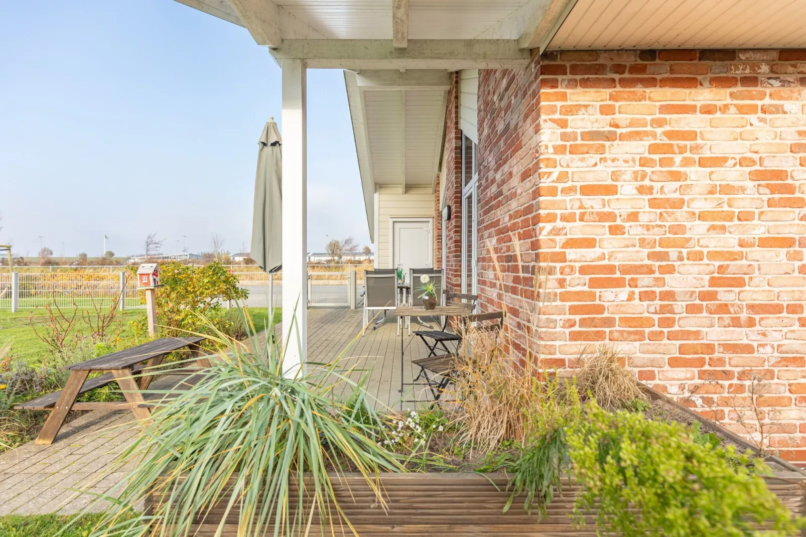 Ferienhaus Dagebüll - Blanker Hans-Terrasbalkon