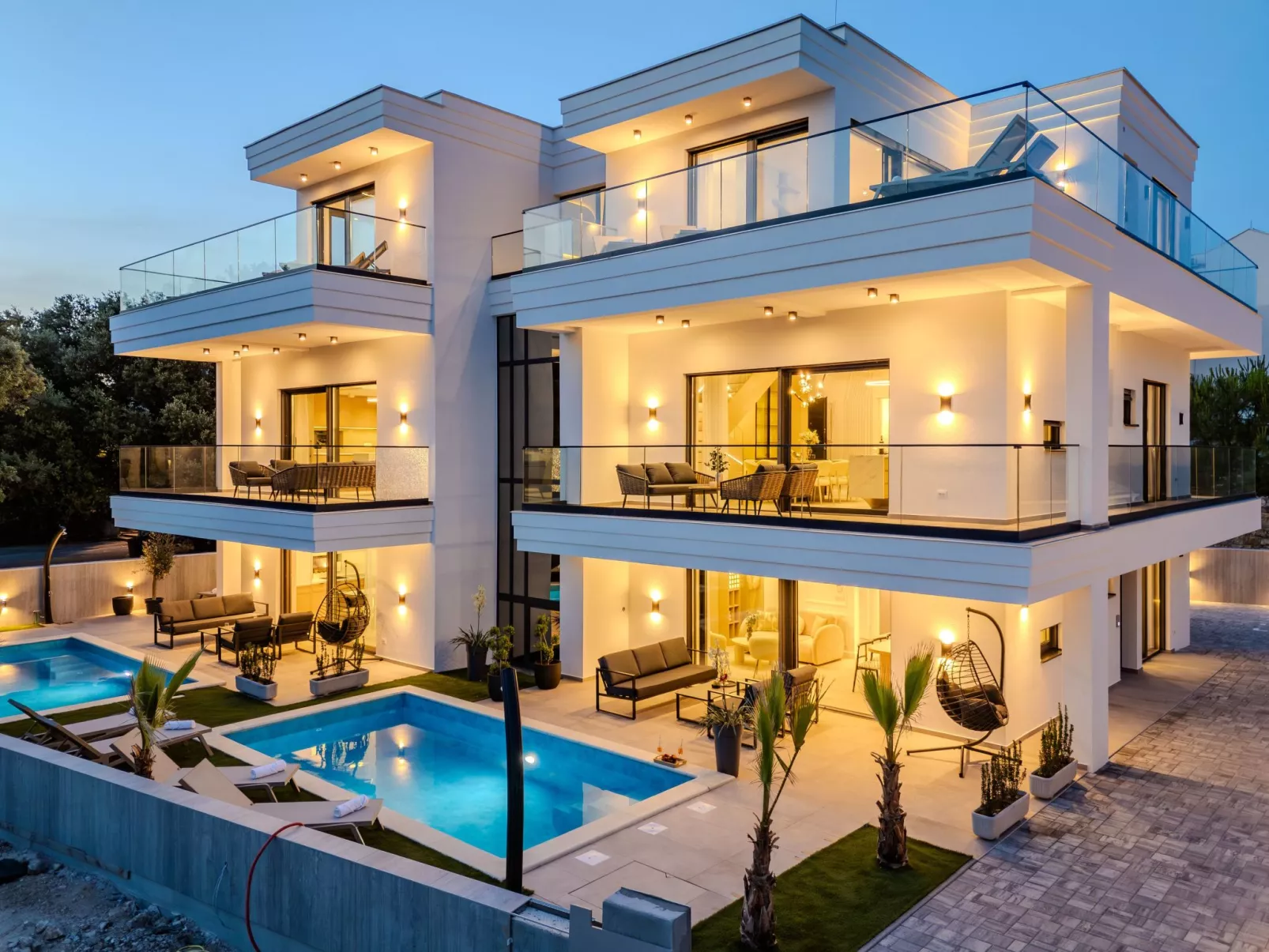 Vier-Schlafzimmer-Wohnung Dantela mit Tauchbecken - Binnen