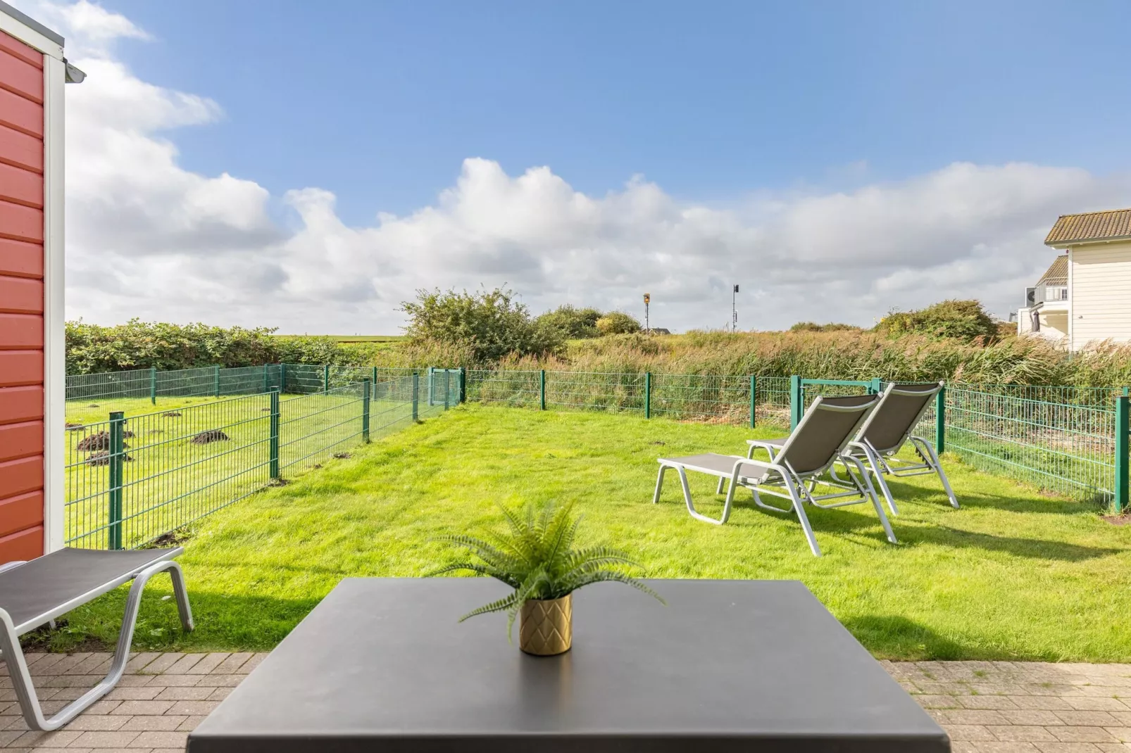 Reihenhaus in Dagebüll - Schimmelreiter-Terrasbalkon