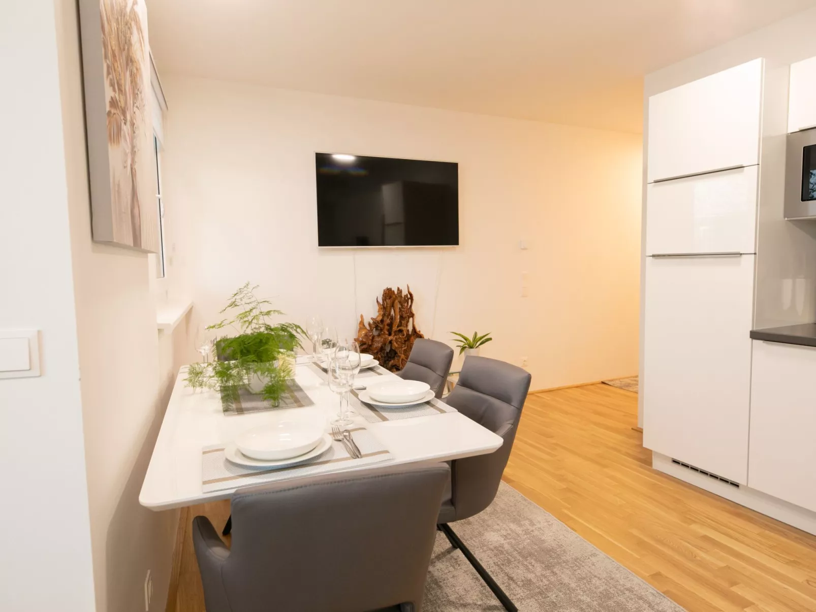 Moderne Wohnung in Kaisermühlen mit Garten und Panoramablick - Image-tags.info