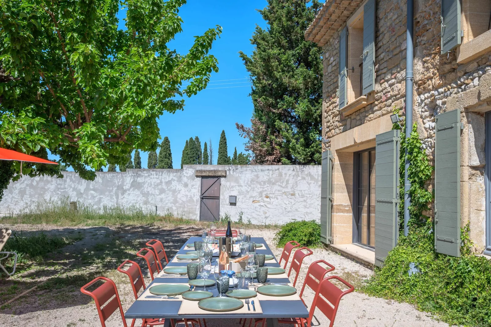 Mas du Mûrier-Terrasbalkon