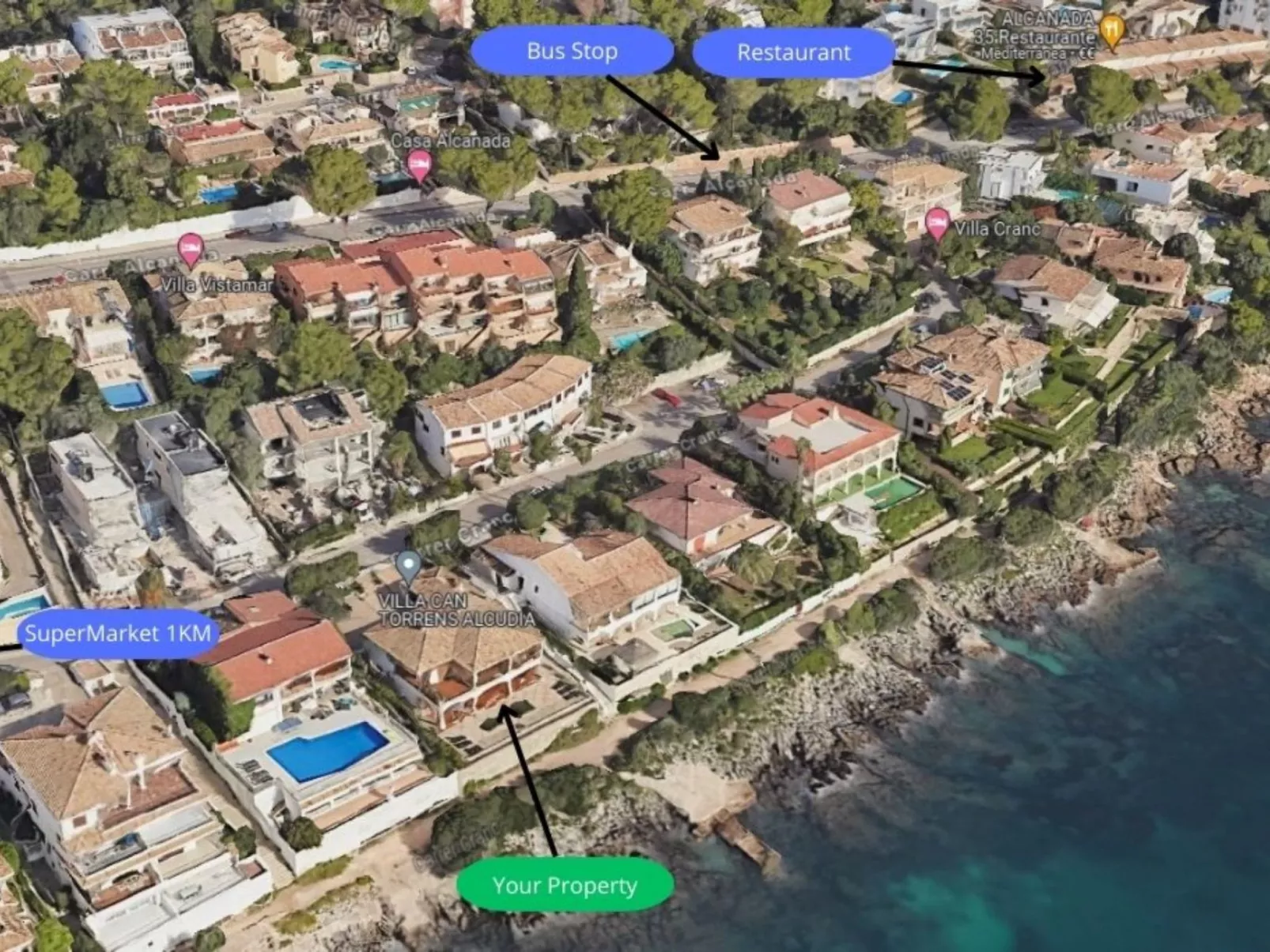 Verträumte Villa mit privatem Pool und Liegewiese - Image-tags.info