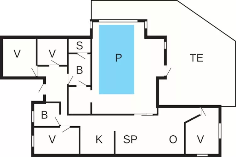 8 persoons vakantie huis in Nexø-Plattegrond