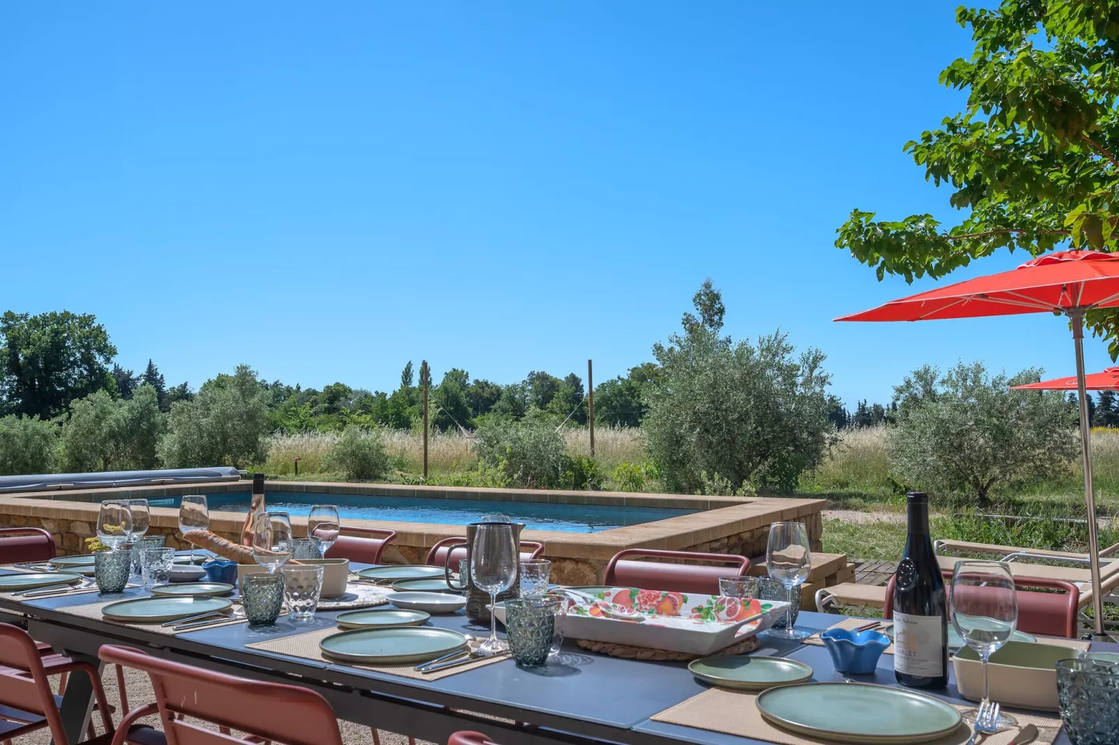 Mas du Mûrier-Terrasbalkon