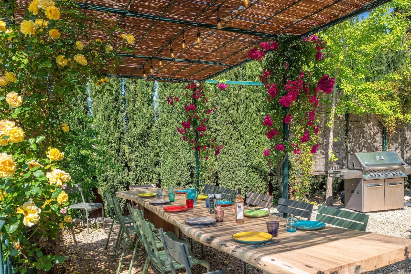 Le Mas Elaïa  votre havre familial avec piscine privée-Terrasbalkon