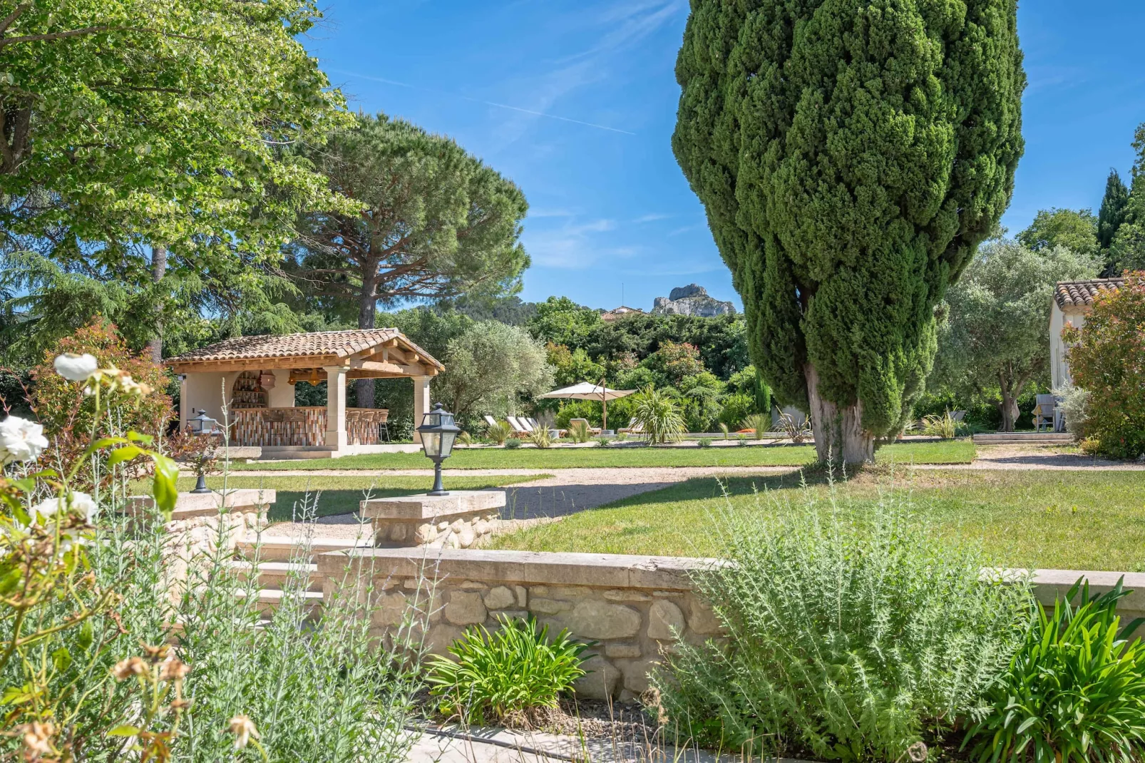 Mas prestigieux au coeur de Saint-Remy-de-Provence-Tuinen zomer