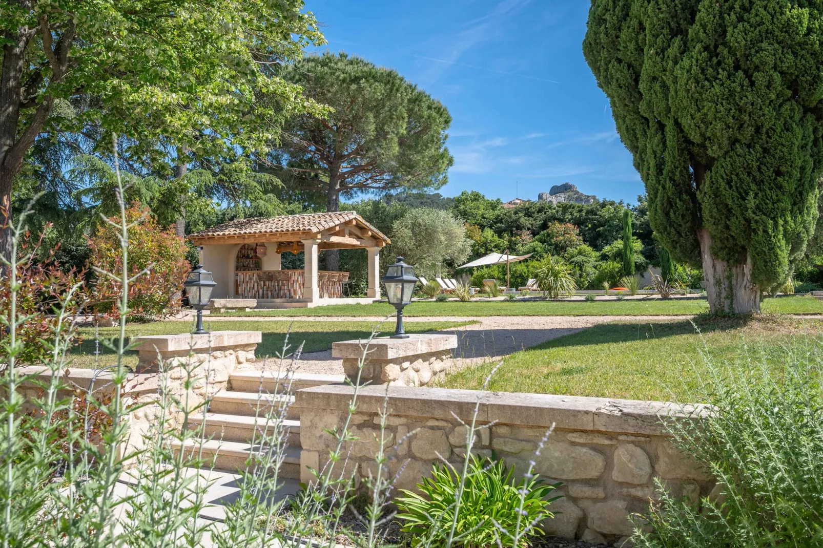 Mas prestigieux au coeur de Saint-Remy-de-Provence-Tuinen zomer