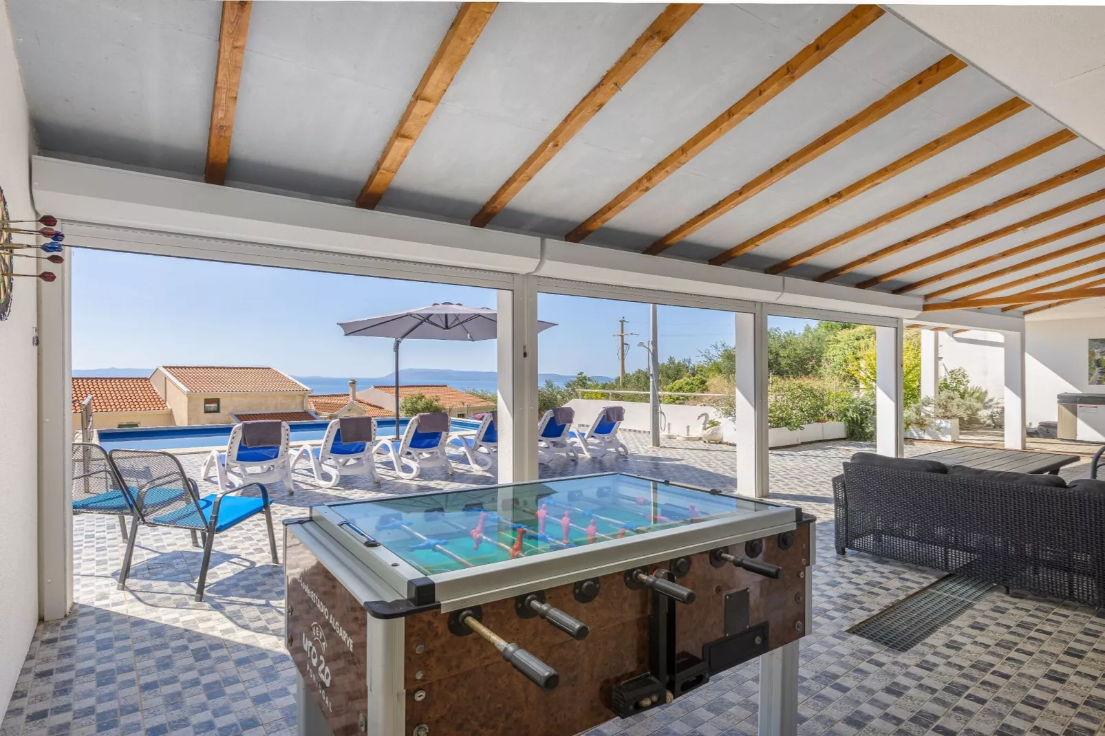 Villa Blanka - Six Bedroom Villa with Swimming Pool and Sea View-Zwembad