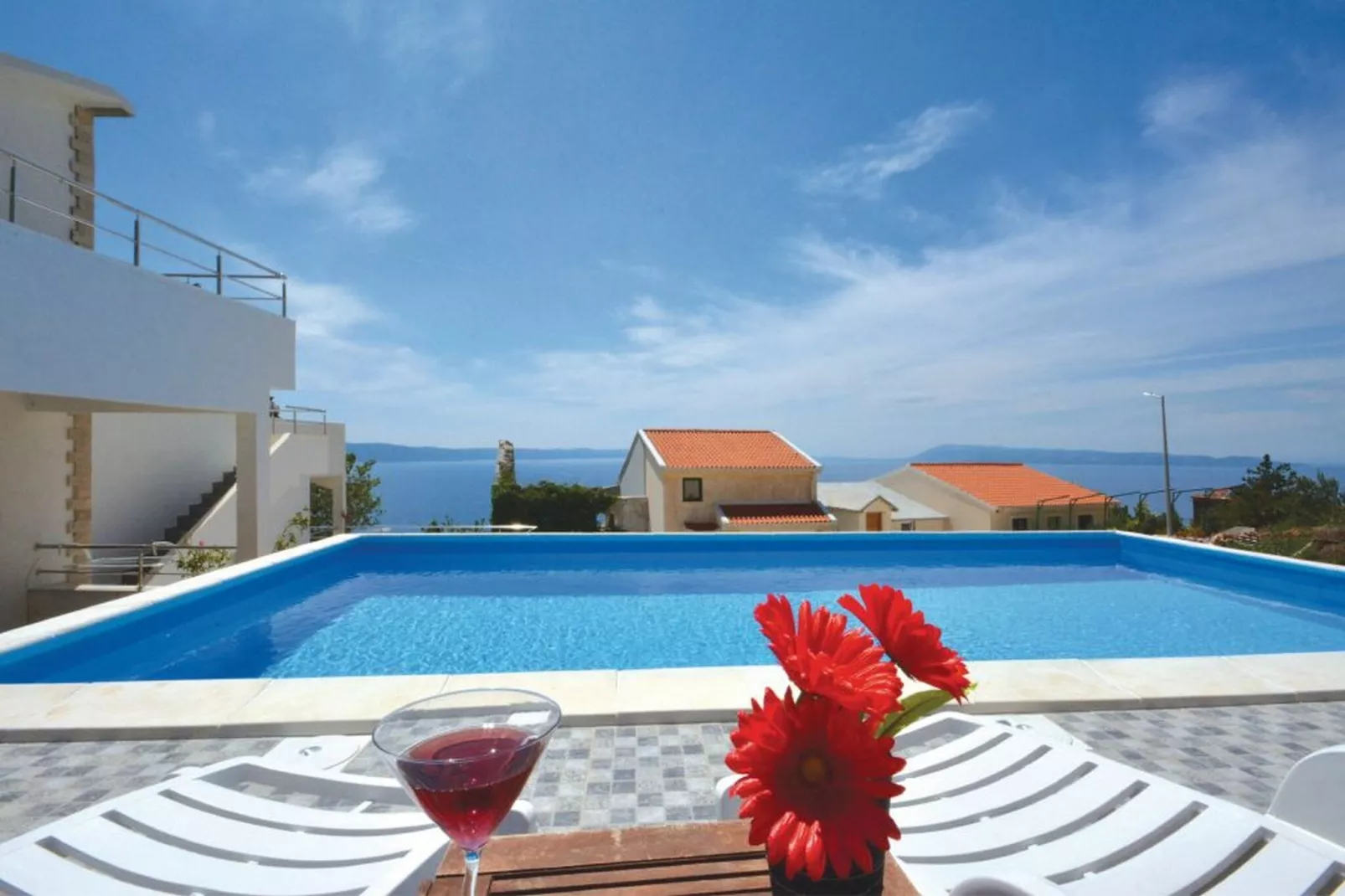 Villa Blanka - Six Bedroom Villa with Swimming Pool and Sea View-Zwembad
