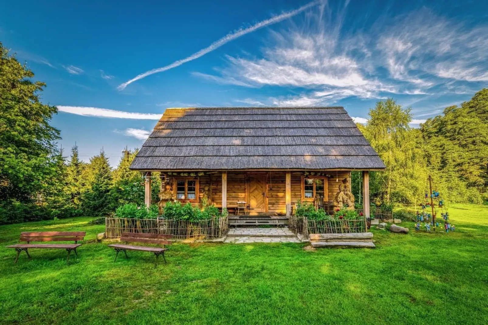 Dom przy drodze Skansen dla 8 osób Bełczna-Buitenkant zomer