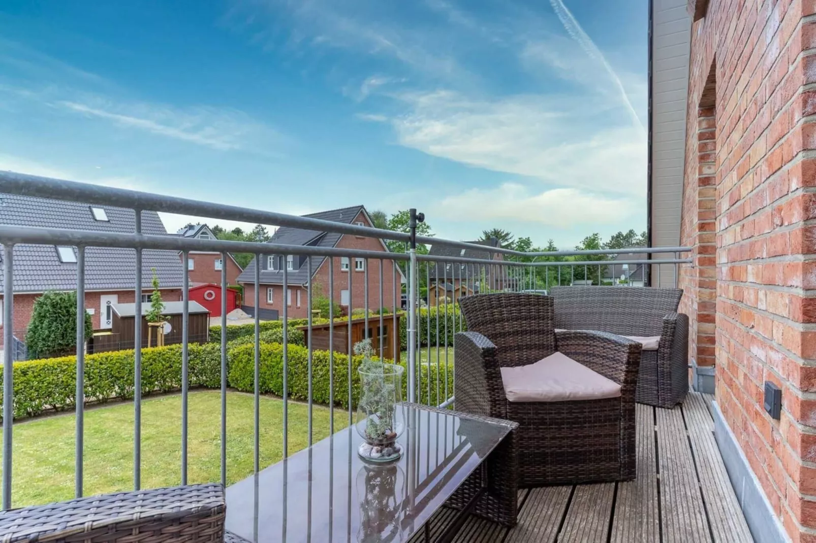 Ferienwohnung Klein Friesland - Flut St Peter-Ording-Terrasbalkon