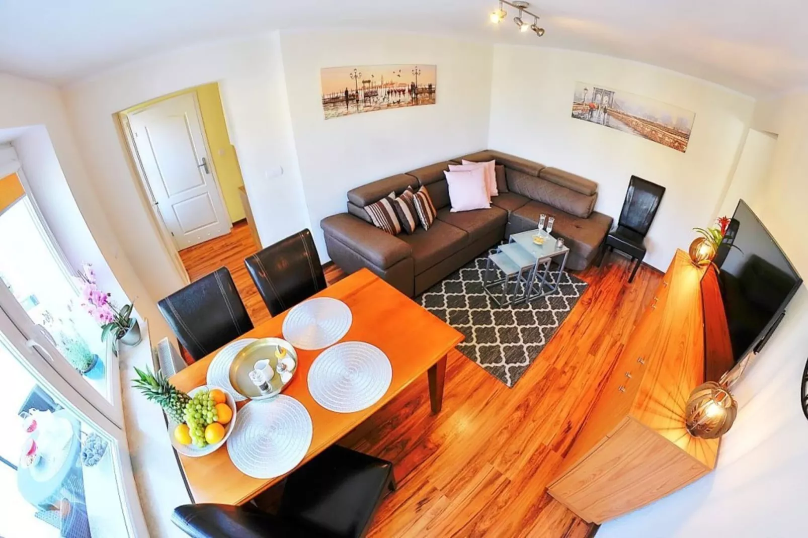 Apartament nr 7 58 qm Ustronie Morskie-Woonkamer