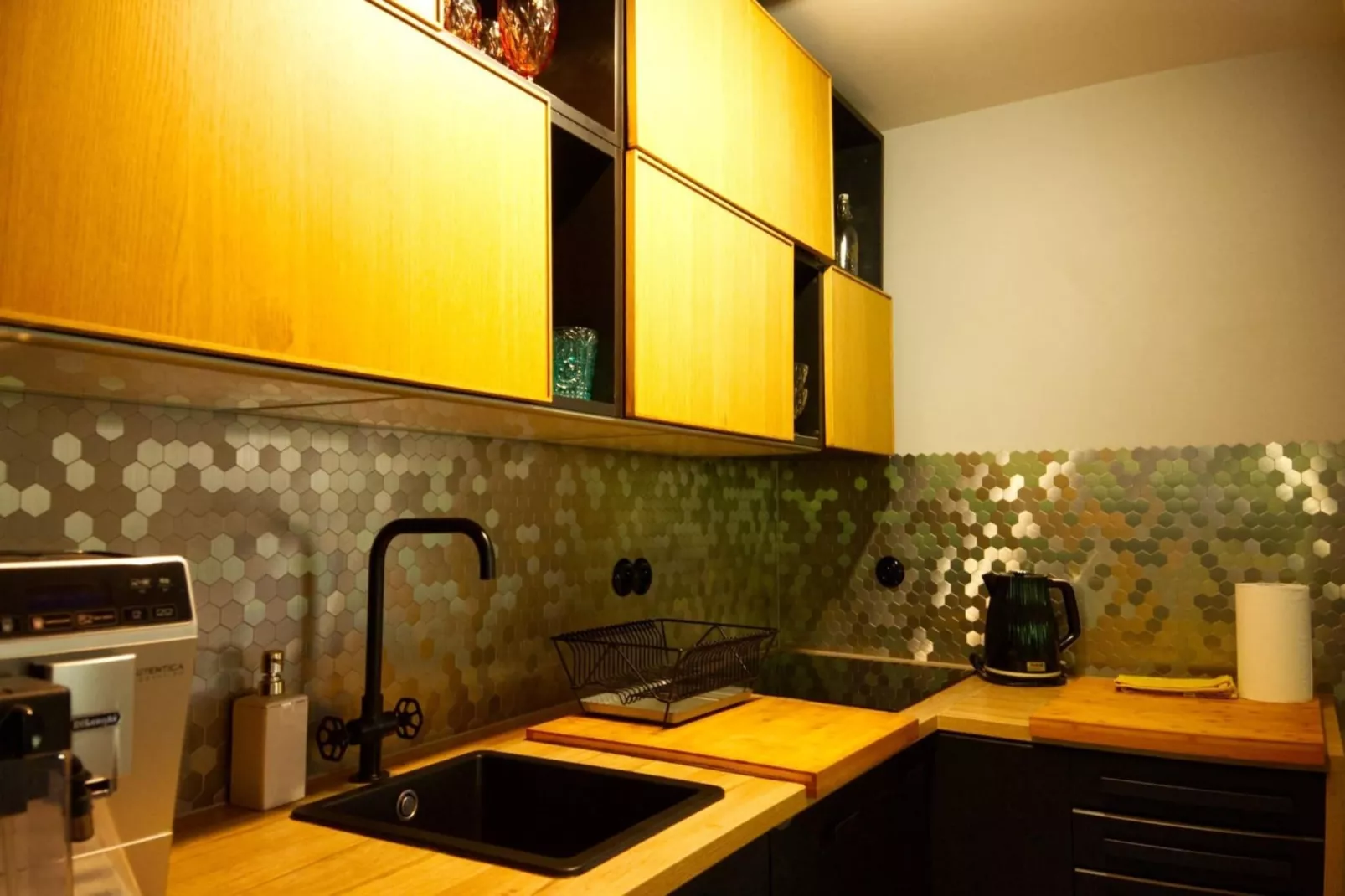 Dom wakacyjny w Starych Czaplach z dużą sauną-Keuken