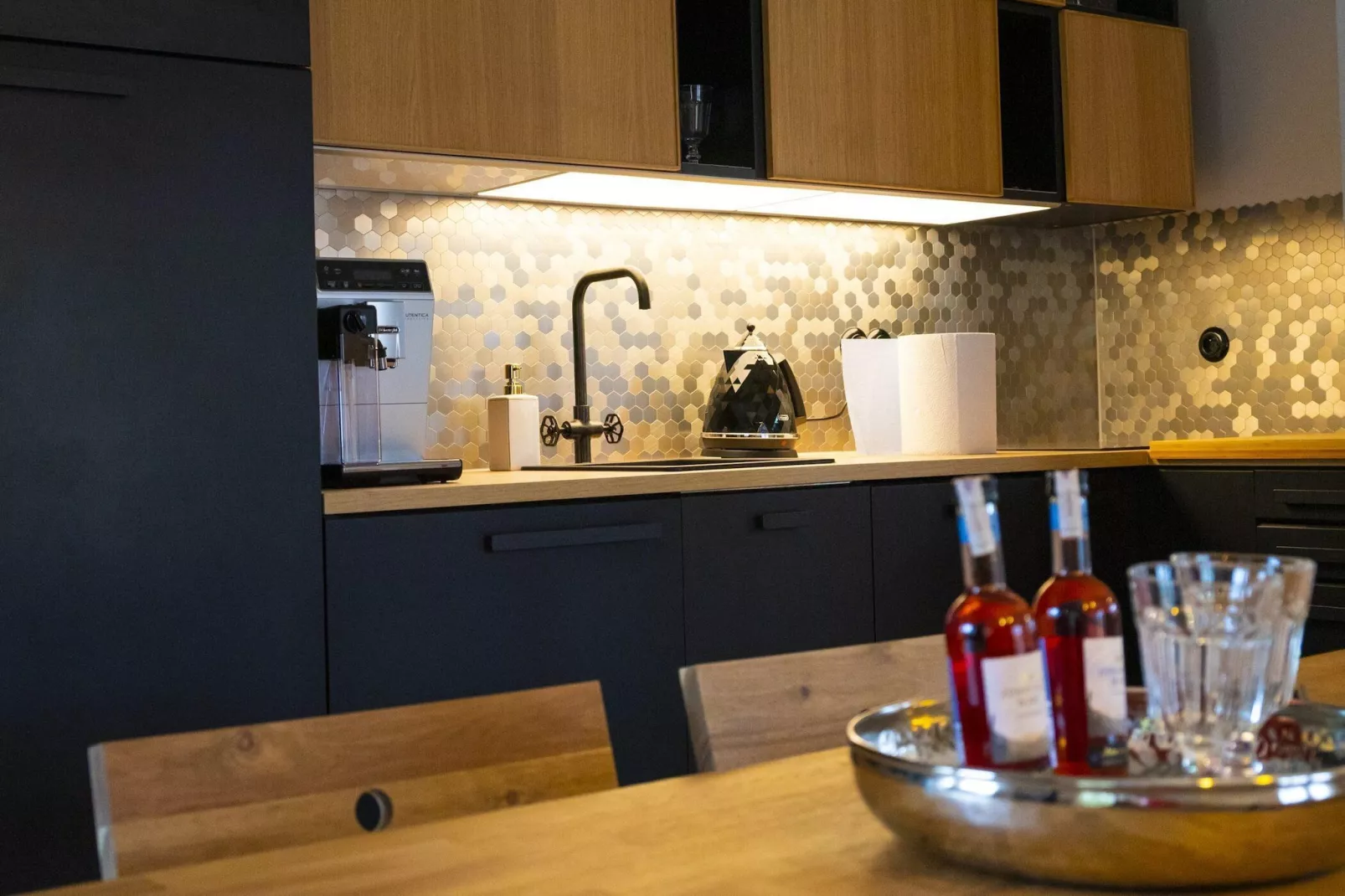 Dom wakacyjny w Starych Czaplach z dużą sauną-Keuken