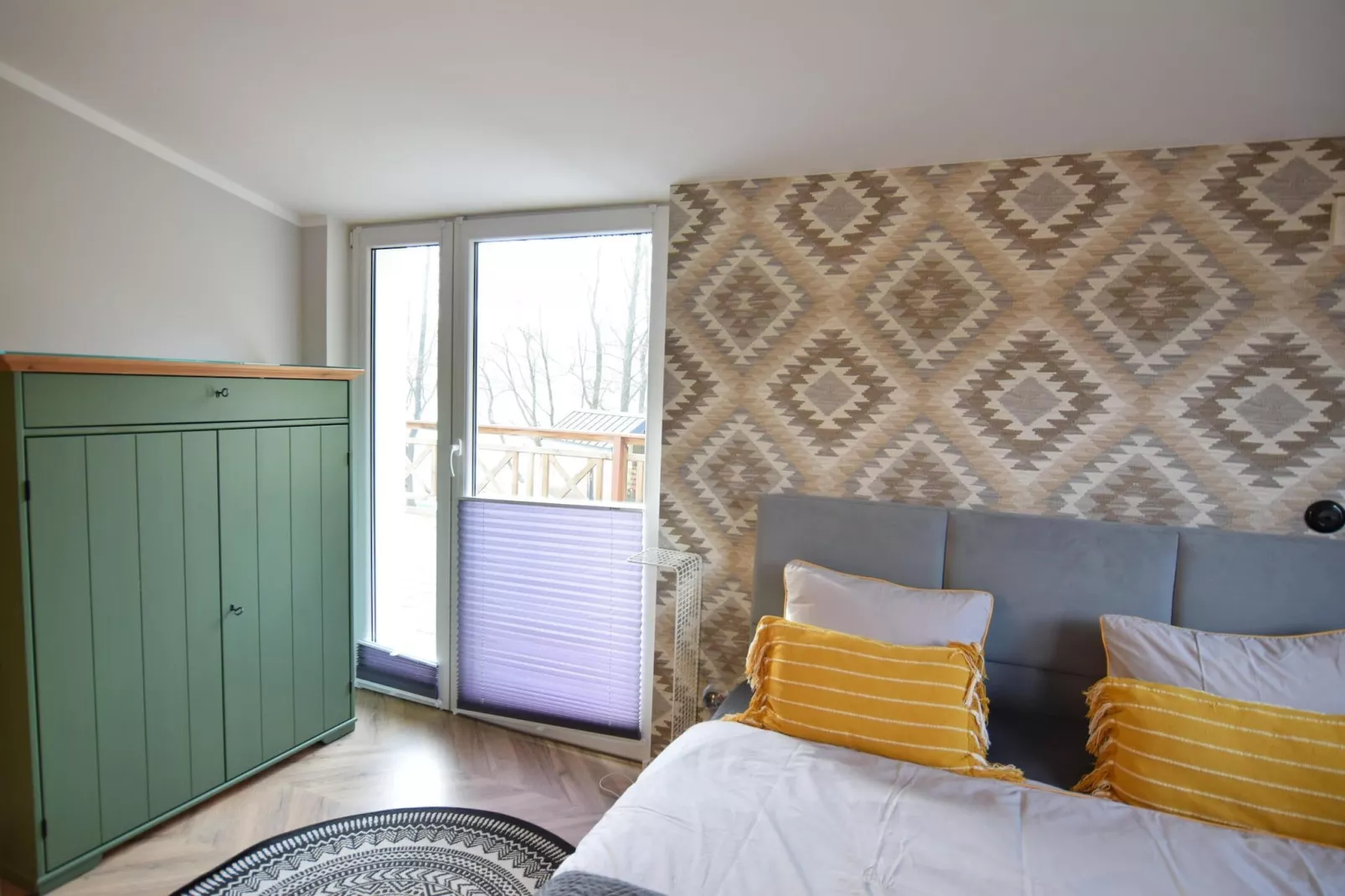 Dom wakacyjny w Starych Czaplach z dużą sauną-Slaapkamer