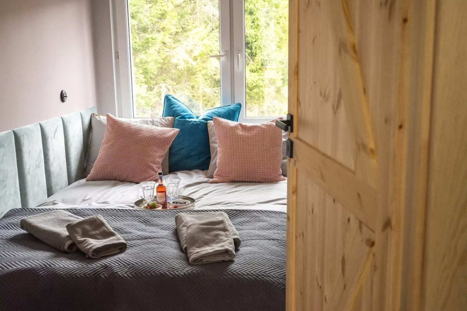 Dom wakacyjny w Starych Czaplach z dużą sauną-Slaapkamer