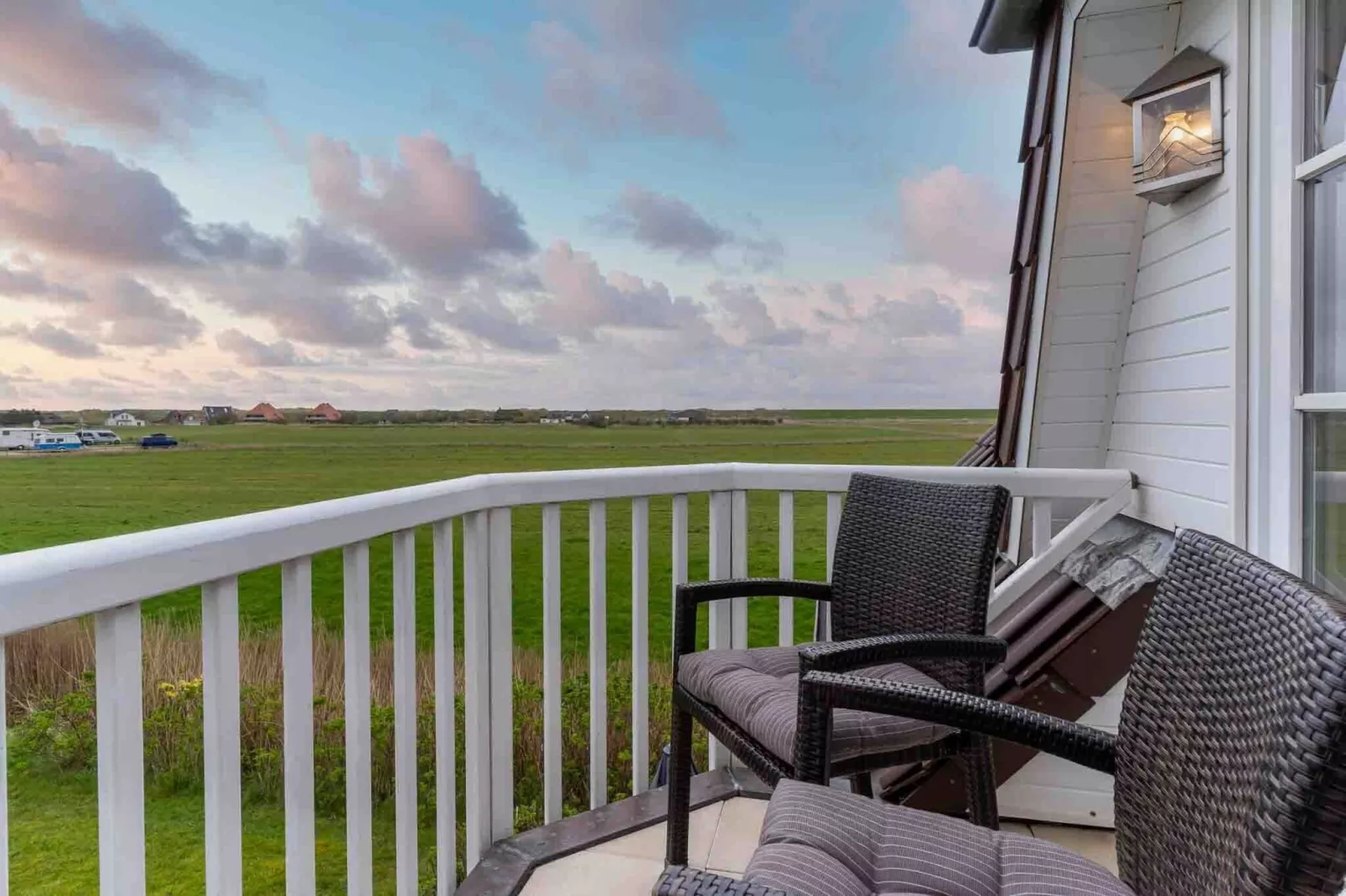 Ferienwohnung Langeneß - Terrasbalkon