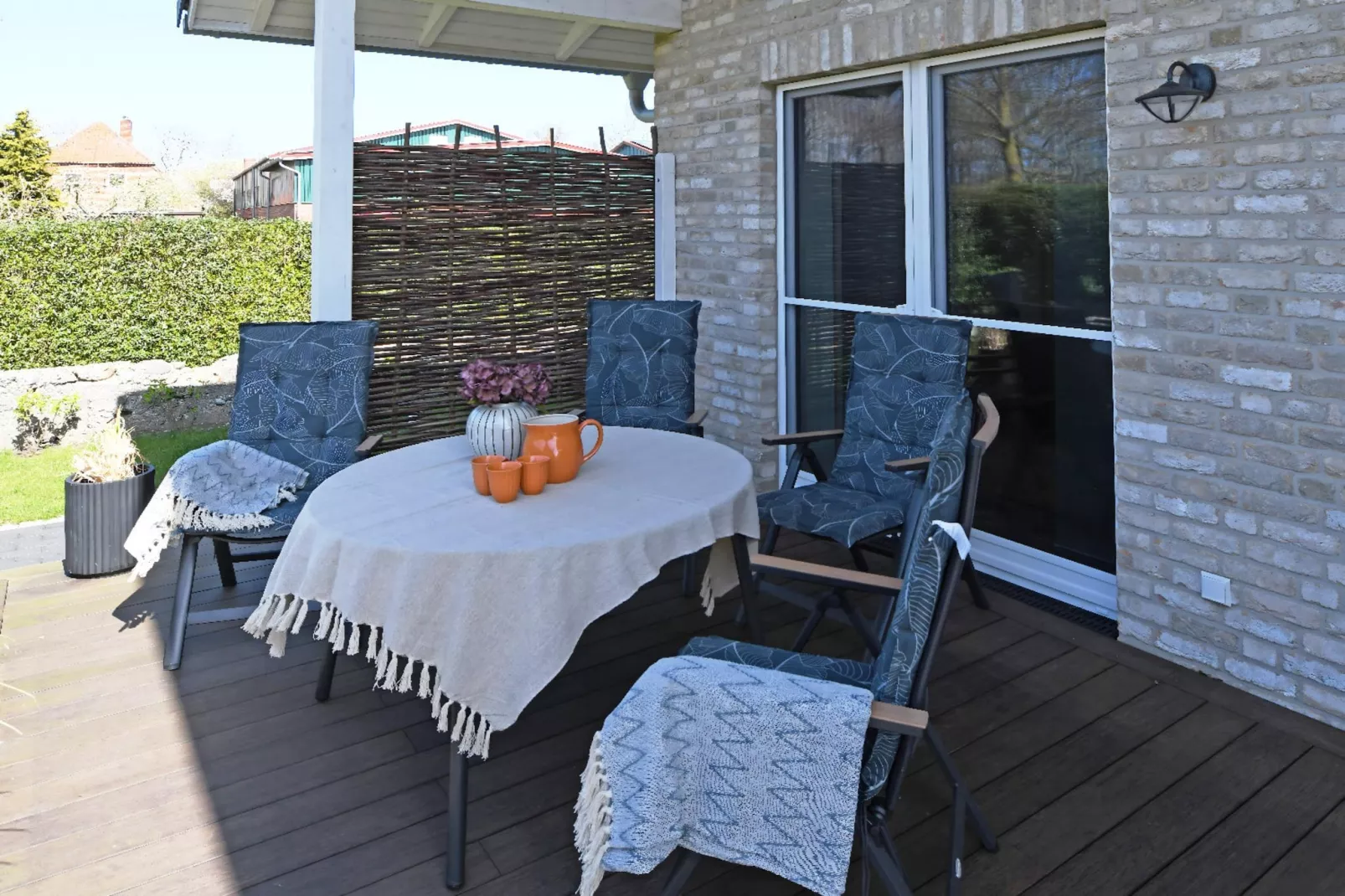 Schlagsdorf Familienbungalow - Achter de Schmeed-Terrasbalkon