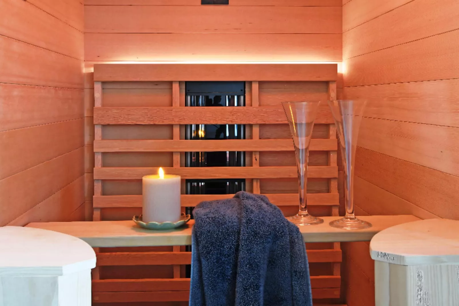 Schlagsdorf Familienbungalow - Achter de Schmeed-Sauna