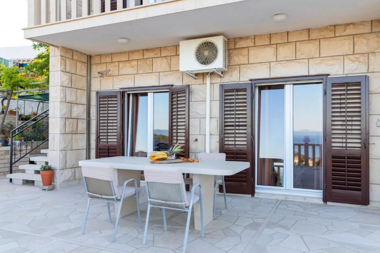 Apartment Villa Andro - Three Bedroom Apartment with Terrace and Sea View-Terras