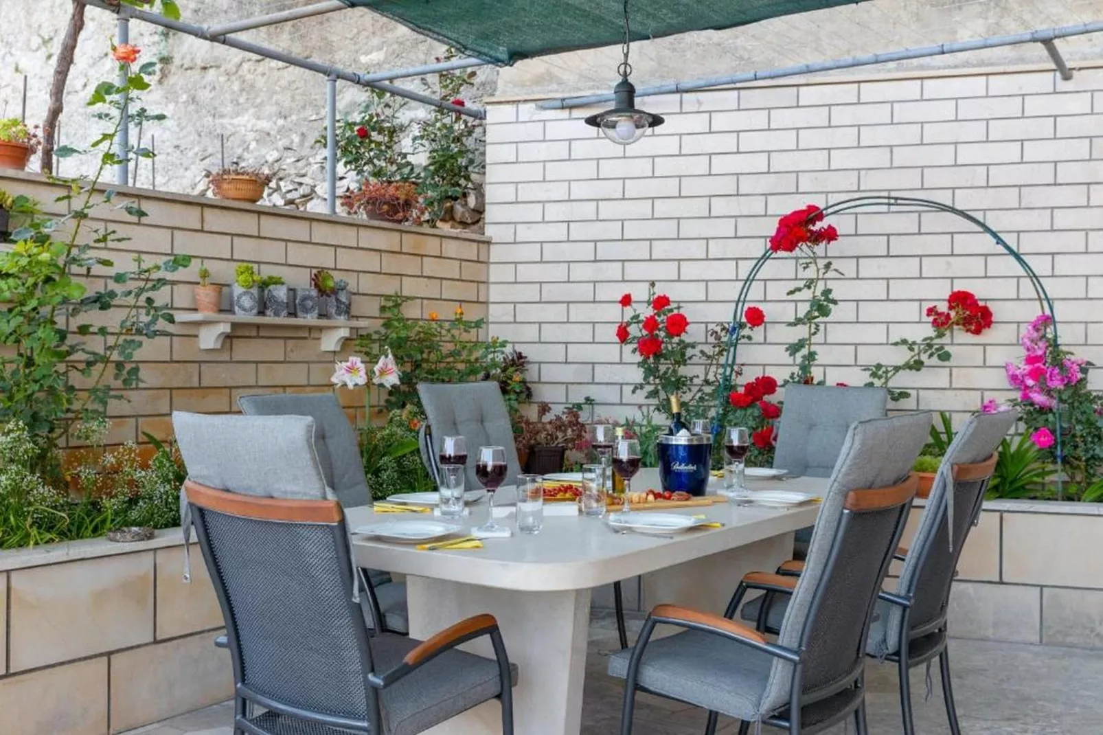 Apartment Villa Andro - Three Bedroom Apartment with Terrace and Sea View-Terras