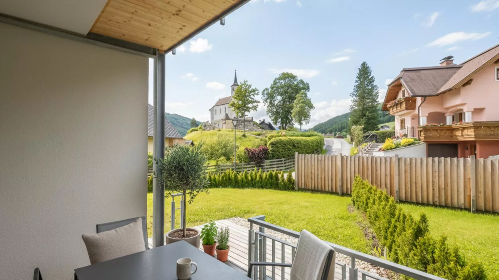 Ski Nature Apartment Lungau Top 2 - Terrasbalkon