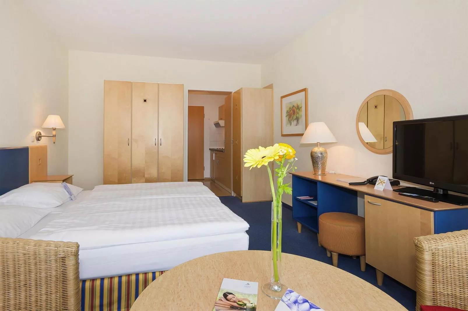 IFA Binz-1 Raum App 25 qm-Slaapkamer