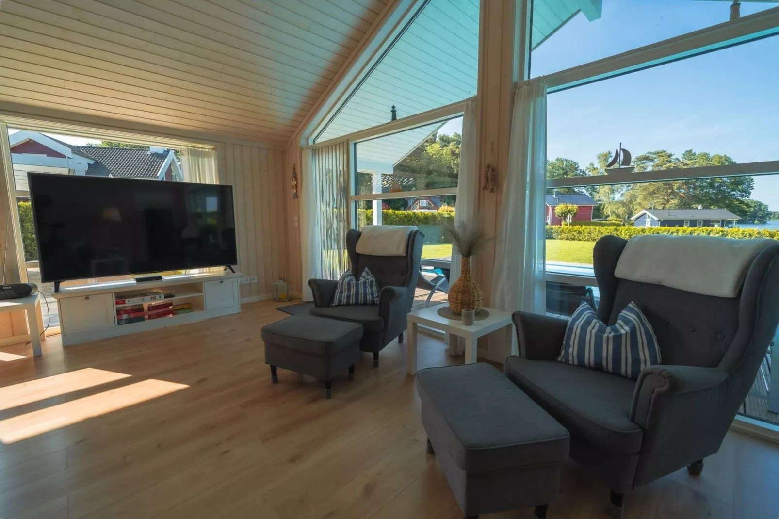 Poolhaus 140 qm - Woonkamer