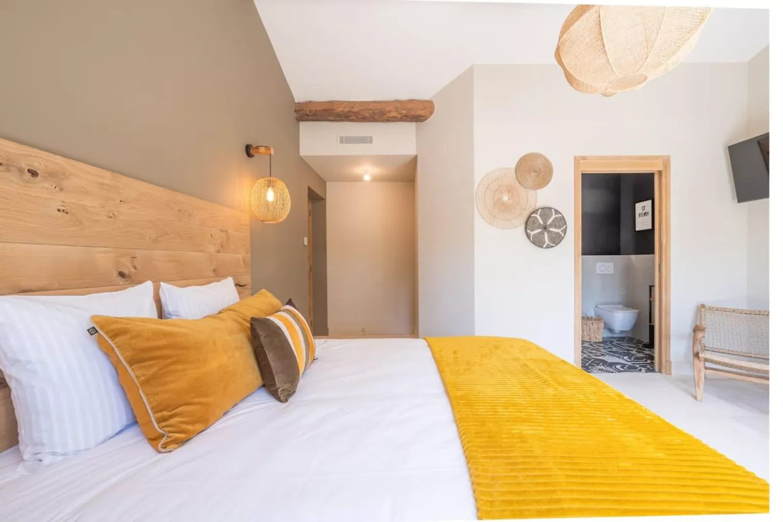 Villa Lou Pantaï  Élégance et Confort au Cœur de Saint-Rémy-de-Provence-Slaapkamer