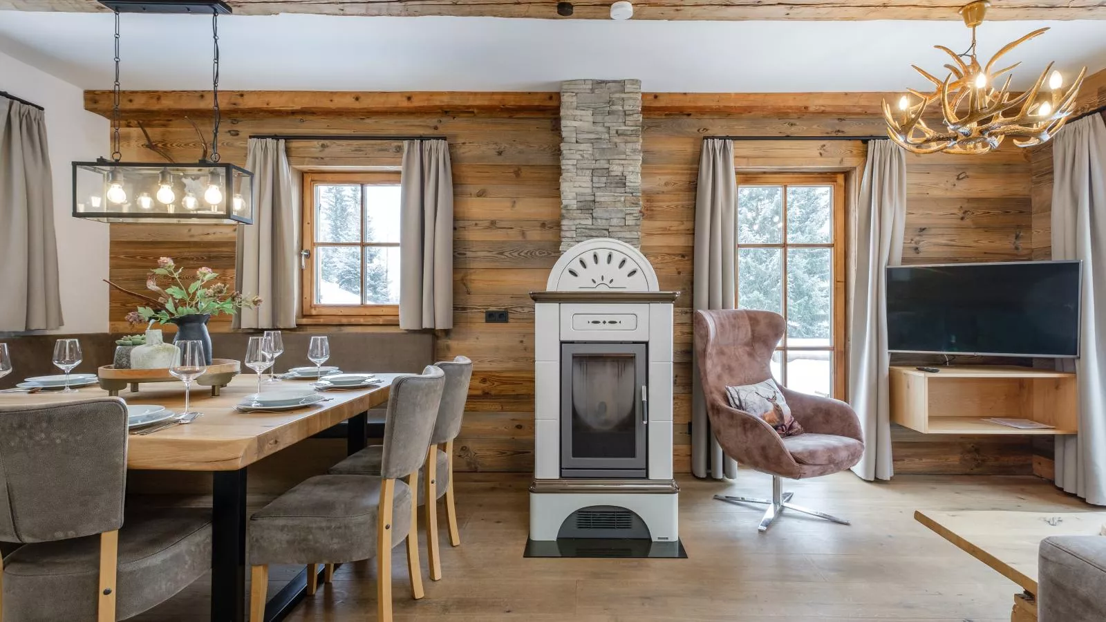 Chalet Cornelia-Woonkamer