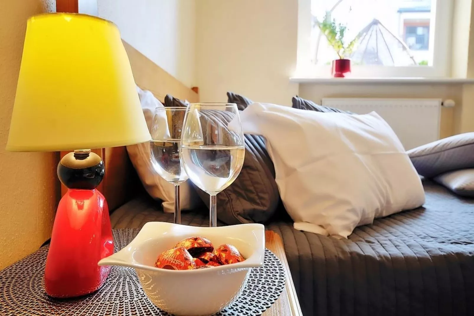 Apartament nr 1 40 qm parter Ustronie Morskie-Slaapkamer