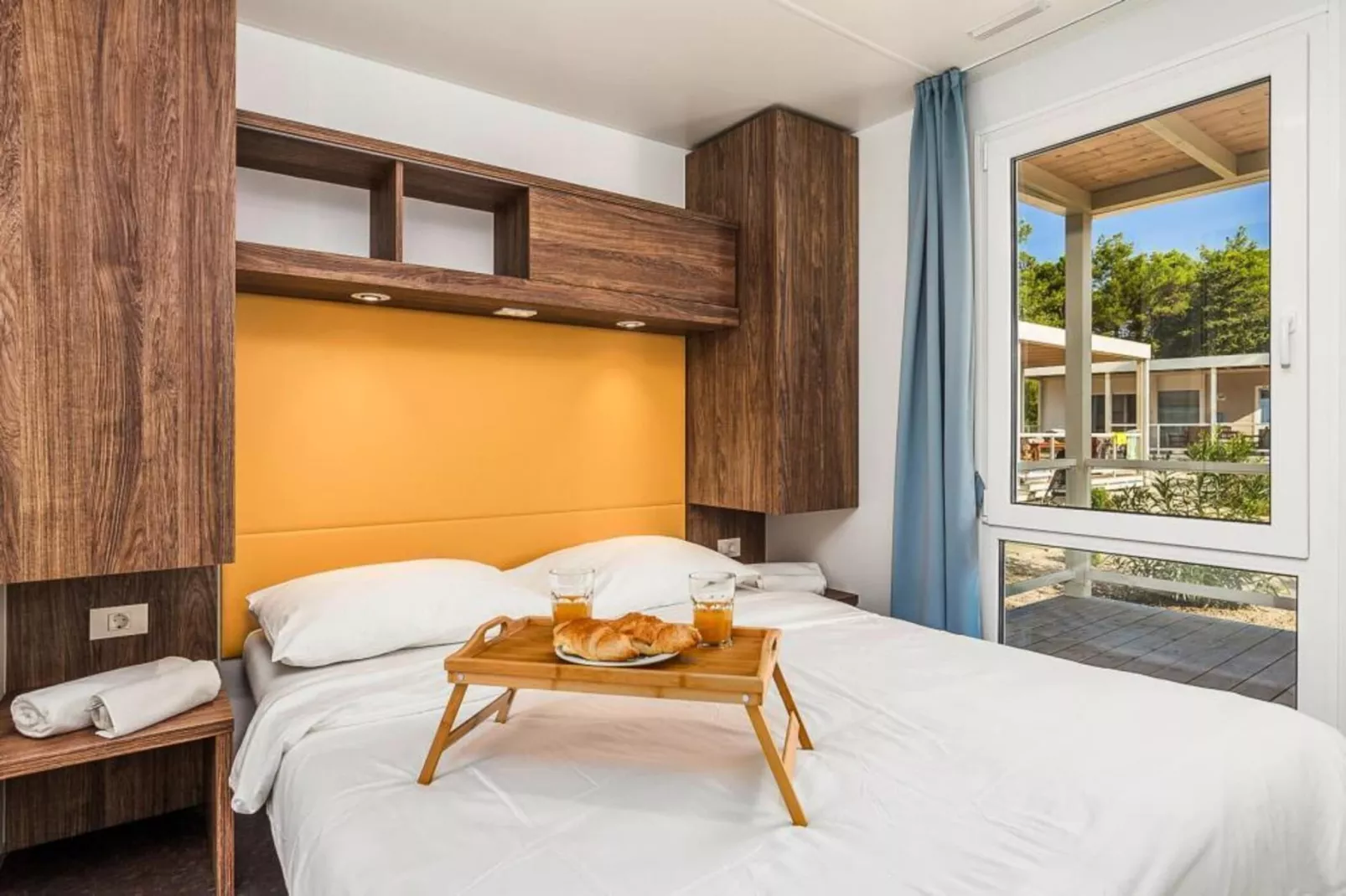 Mobile Homes Strasko Novalja Mediteran Superior mit Pool ca 34 qm für 6 Pers - Slaapkamer