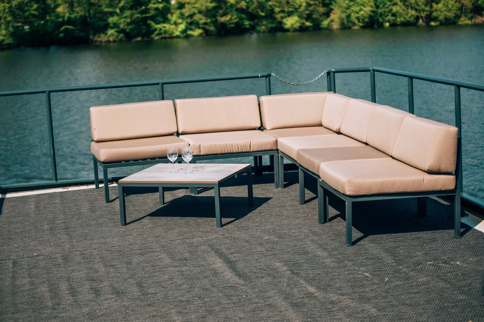 Hausboot Wannsee-Terrasbalkon