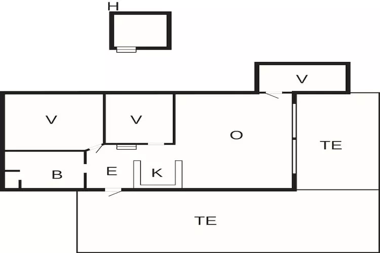 4 sterren vakantie huis in Grenaa - Plattegrond