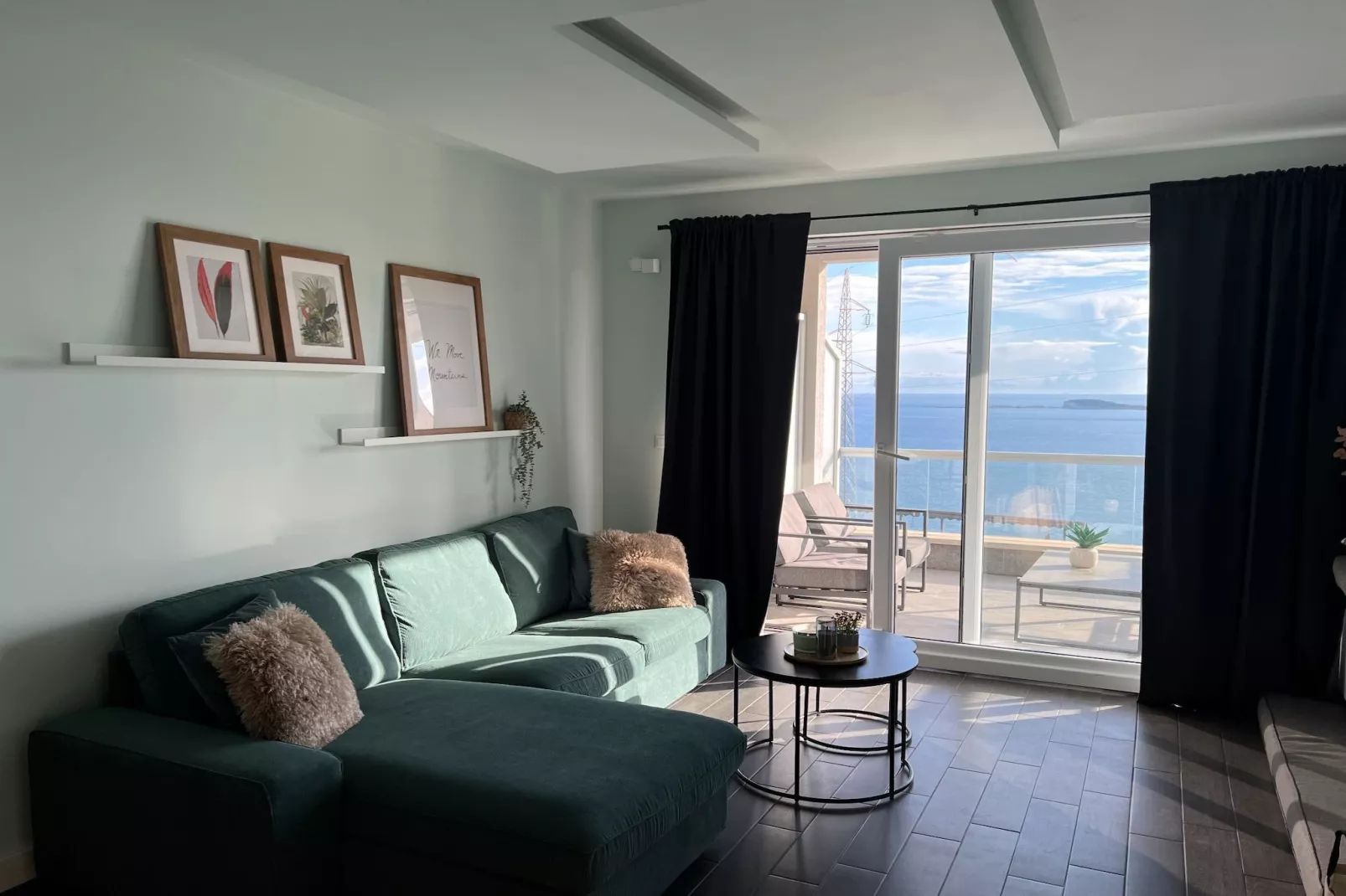 Apartment LaVilla - Two Bedroom Apartment with Balcony and Sea View (Žuti) - Woonkamer