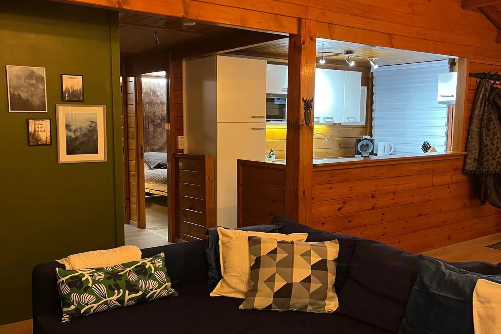 Chalet du temps suspendu-Woonkamer