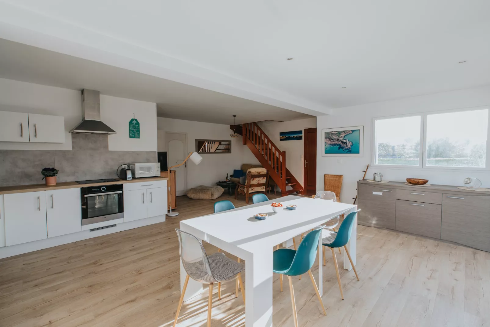 Ferienhaus in Porspoder-Eetkamer