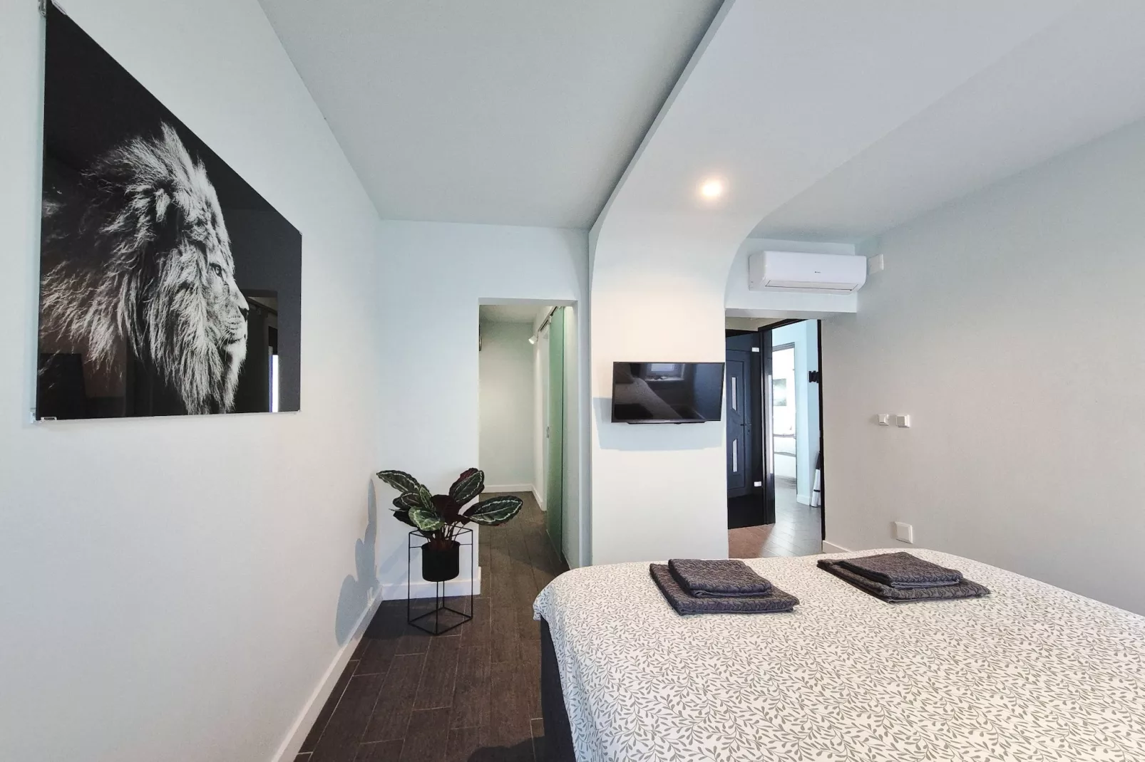 Apartment LaVilla - Two Bedroom Apartment with Balcony and Sea View (Žuti) - Slaapkamer