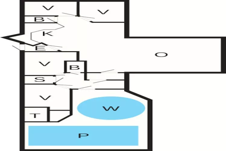 4 sterren vakantie huis in Blåvand - Plattegrond