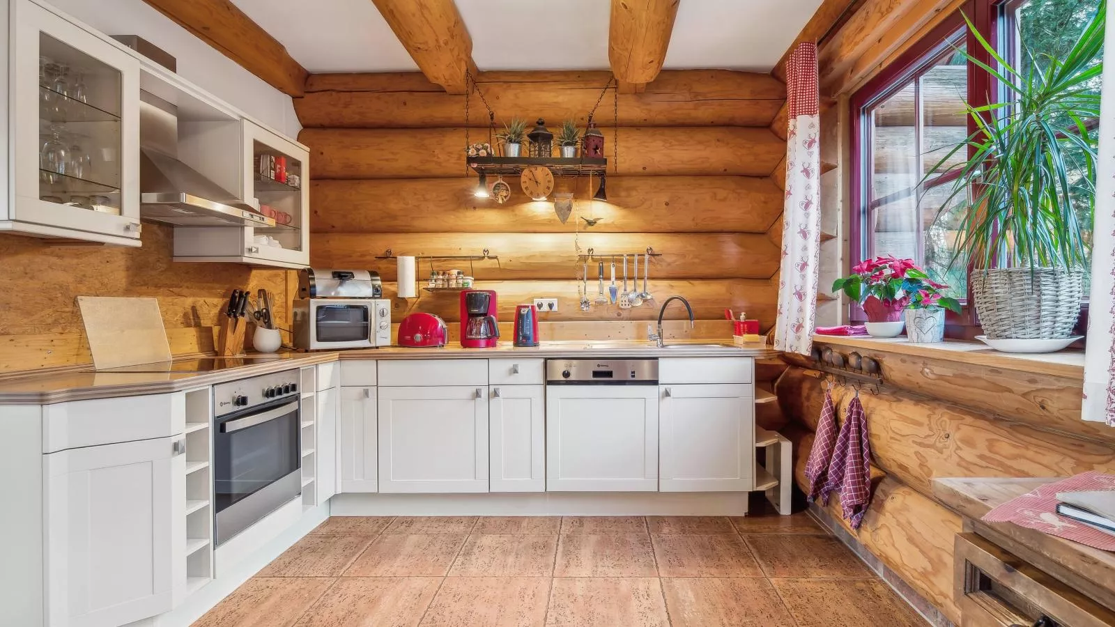 Naturstammhaus-Keuken