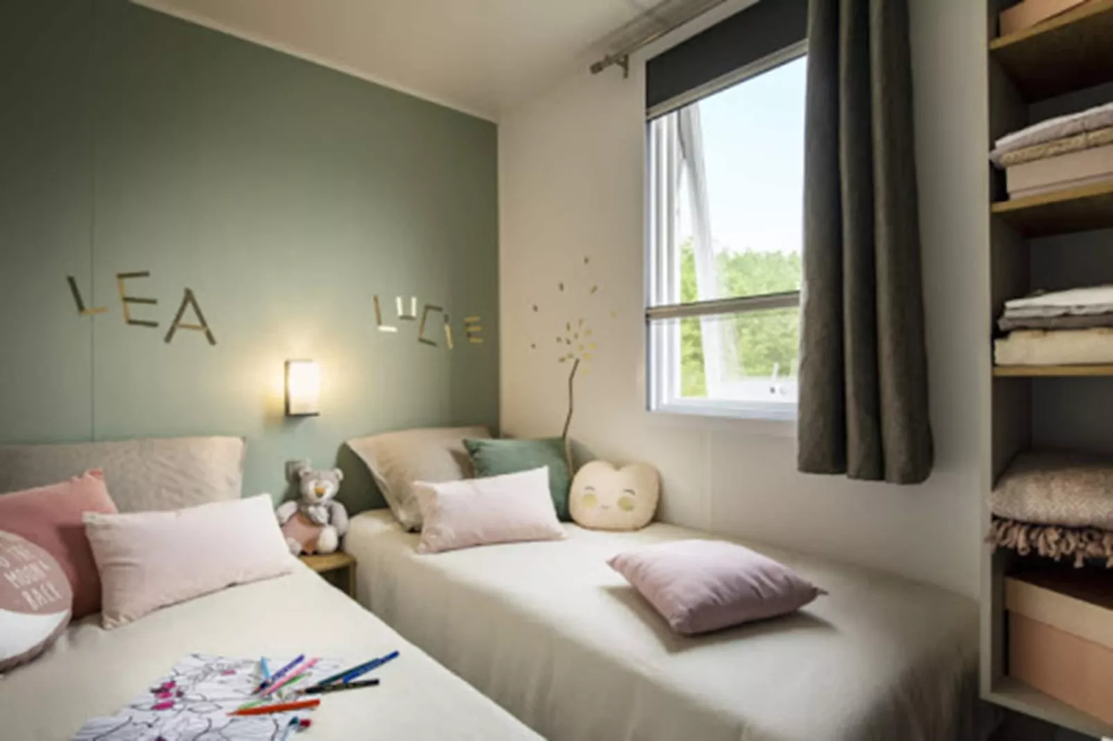 Camping L'Air Marin Vias-Plage  Mobilhome ACAPULCO 3CH - Slaapkamer