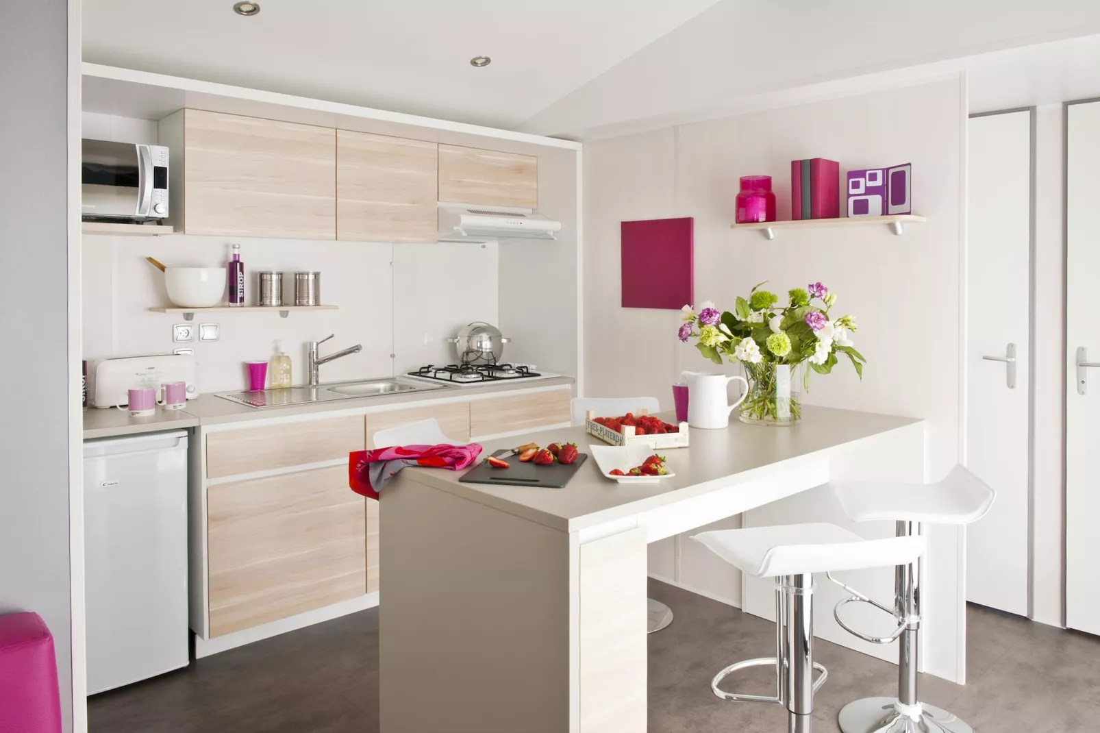 Camping L'Air Marin Vias-Plage  Mobilhome Acapulco 2CH - Keuken