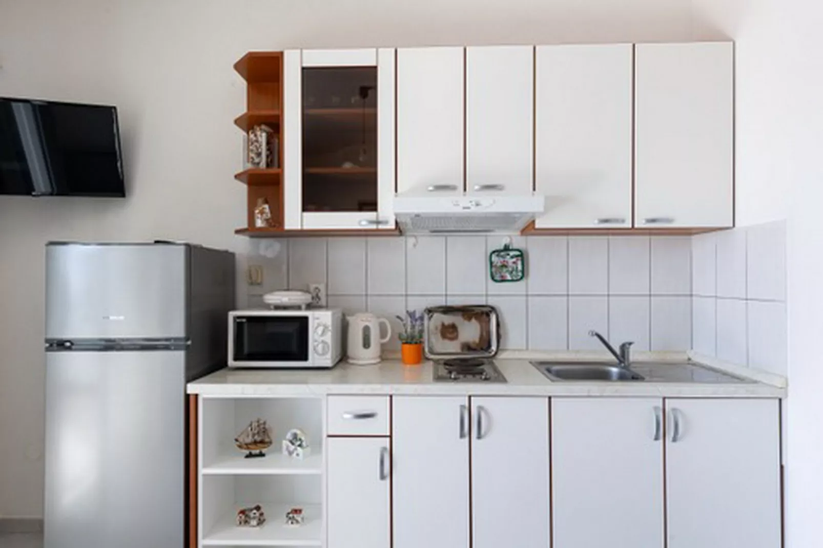 House Rašica - One Bedroom Apartment with Terrace and Sea view (3)-Keuken